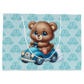 Grand Sac Cadeau Voitures Teddy Bear (Dos)