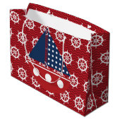 Grand Sac Cadeau Volant nautique (Dos Angle)