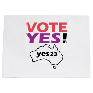 Grand Sac Cadeau Votez Oui Pour La Voix Des Australiens Indigènes