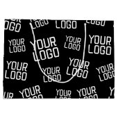 Grand Sac Cadeau Votre conception ou logo d'entreprise | Placement (Dos)