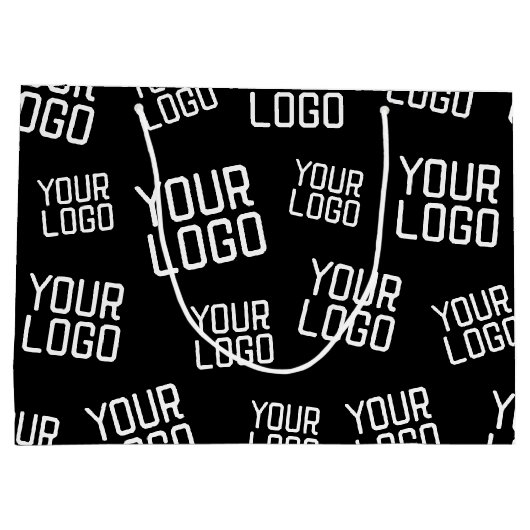 Grand Sac Cadeau Votre conception ou logo d'entreprise | Placement  (Dos)