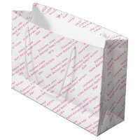 Votre Motif De Texte Tout En Presse Rose/Blanc