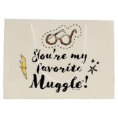 Grand Sac Cadeau Vous êtes My Favorite Muggle™ (Dos)