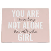 Grand Sac Cadeau Vous N'Êtes Pas Une Seule Fille Citation De Motiva (Devant)