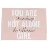 Grand Sac Cadeau Vous N'Êtes Pas Une Seule Fille Citation De Motiva (Dos)