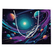 Grand Sac Cadeau voyage spatial (Dos)