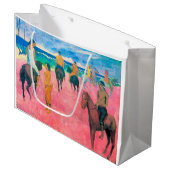 Grand Sac Cadeau Voyageurs sur la plage, Gauguin (Devant Angle)