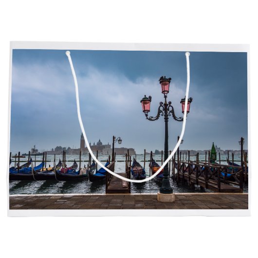 Grand Sac Cadeau Vue sur l'île San Giorgio Maggiore à Venise (Dos)