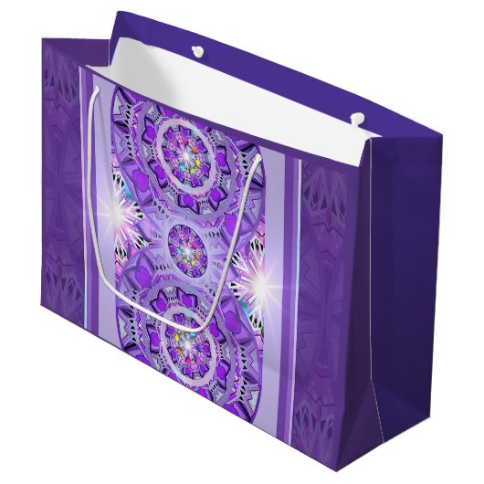 Grand Sac Cadeau W2 pourpre (Devant Angle)