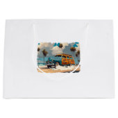 Grand Sac Cadeau Wagon classique en bois (Devant)