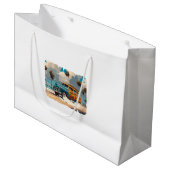 Grand Sac Cadeau Wagon classique en bois (Devant Angle)
