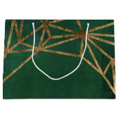 Grand Sac Cadeau Web Gold et Green Jungle (Devant)