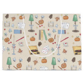 Grand Sac Cadeau Week-end d'automne cosy et sombre (Devant)