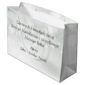 Grand Sac Cadeau Wesołych świąt Merry Christmas Card Pologne Père N (Dos Angle)