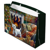 Grand Sac Cadeau West Highland Terrier  Large Gift Bag (Dos Angle)