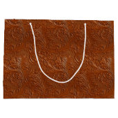 Grand Sac Cadeau Western Brown Tan Bohemian Art (Dos)