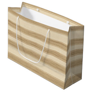 Grand Sac Cadeau Western Farm Crem Stripes Anniversaire