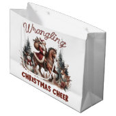 Grand Sac Cadeau Western Wrangling Christmas Cheer (Devant Angle)