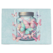 Grand Sac Cadeau Whimsical Butterflies in a Jar (Devant)