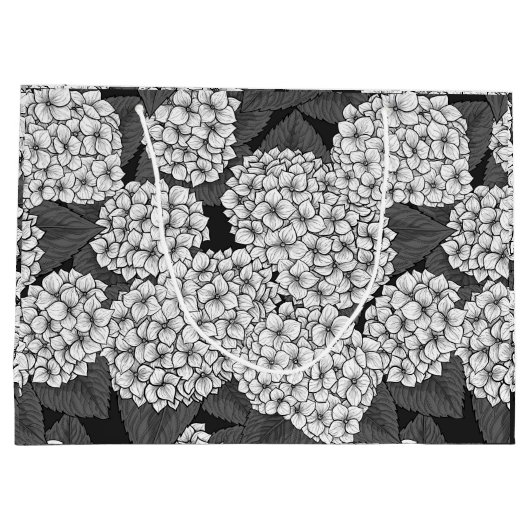Grand Sac Cadeau White hydrangea (Dos)