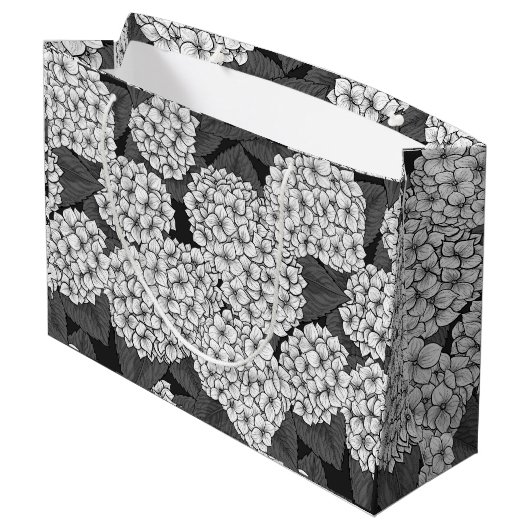 Grand Sac Cadeau White hydrangea (Dos Angle)