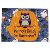 Grand Sac Cadeau Whoo est prêt pour Halloween (Dos)