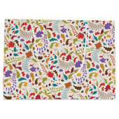 Grand Sac Cadeau Wild Rose Woods Exotic Flower Garden Mariage (Dos)