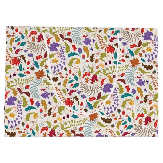 Grand Sac Cadeau Wild Rose Woods Exotic Flower Garden Mariage (Dos)