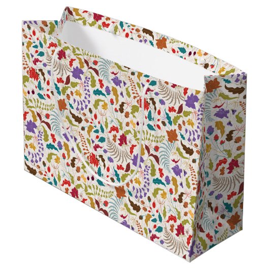 Grand Sac Cadeau Wild Rose Woods Exotic Flower Garden Mariage (Dos Angle)