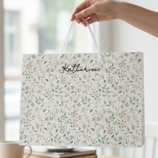 Grand Sac Cadeau Wildflower Boho