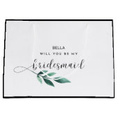 Grand Sac Cadeau Will You Be My Bridesmaid (Devant)