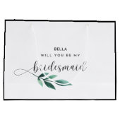 Grand Sac Cadeau Will You Be My Bridesmaid (Dos)