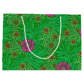 Grand Sac Cadeau William Morris Marigold, Emerald Green & Fuchsia (Dos)