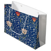 Grand Sac Cadeau William Morris Medway Floral bleu (Devant Angle)