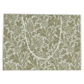 Grand Sac Cadeau William Morris Thistle Sage Green Motif (Dos)