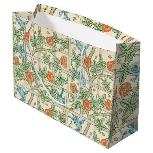 Grand Sac Cadeau William Morris Trellis Victorian Wallpaper (Dos Angle)