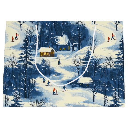 Grand Sac Cadeau Winter Wonderland  (Devant)