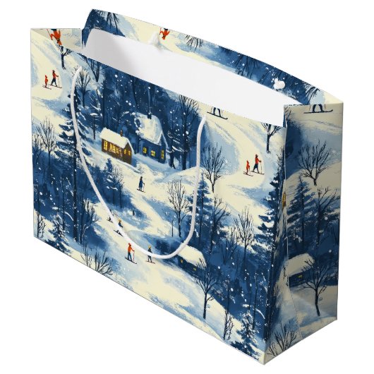 Grand Sac Cadeau Winter Wonderland  (Dos Angle)