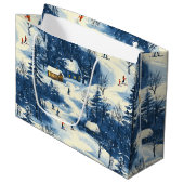 Grand Sac Cadeau Winter Wonderland  (Devant Angle)