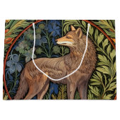 Grand Sac Cadeau Wolf dans la forêt Art nouveau (Devant)