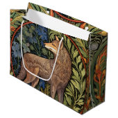 Grand Sac Cadeau Wolf dans la forêt Art nouveau (Devant Angle)