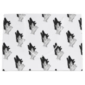 Grand Sac Cadeau Wolf Silhouette (Devant)