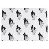 Grand Sac Cadeau Wolf Silhouette (Dos)