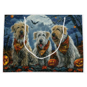 Grand Sac Cadeau Wolfhound Halloween Éffrayant (Devant)