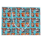 Grand Sac Cadeau Woodland Créatures Baby shower du garçon (Dos)