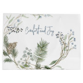 Grand Sac Cadeau Wreath de berry d'hiver (Dos)