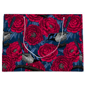 Grand Sac Cadeau Wrens in the peonies (Devant)