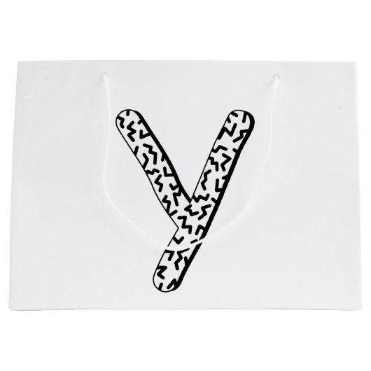 Grand Sac Cadeau Y déchiqueté (Devant)