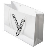 Grand Sac Cadeau Y déchiqueté (Devant Angle)