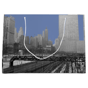 Grand Sac Cadeau Yards de Chicago Rail 1960 Michican Avenue